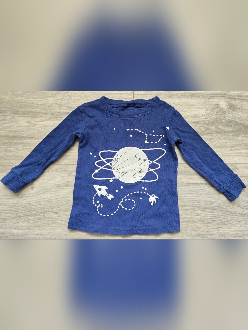 Toddler Boys Space PJ Top